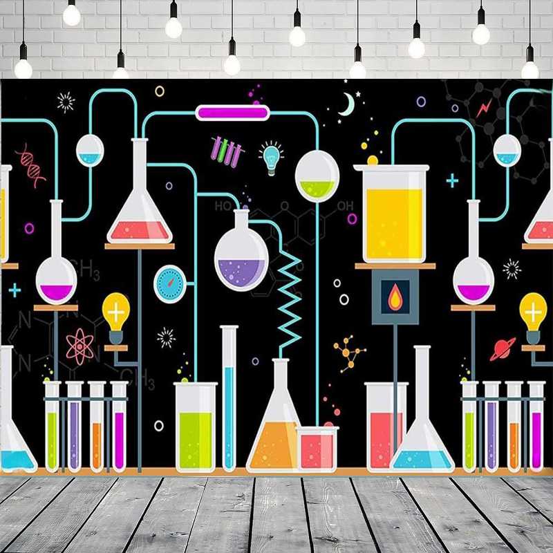 Photography Online - Photography Backdrop Blackboard Chemical Lab Elements