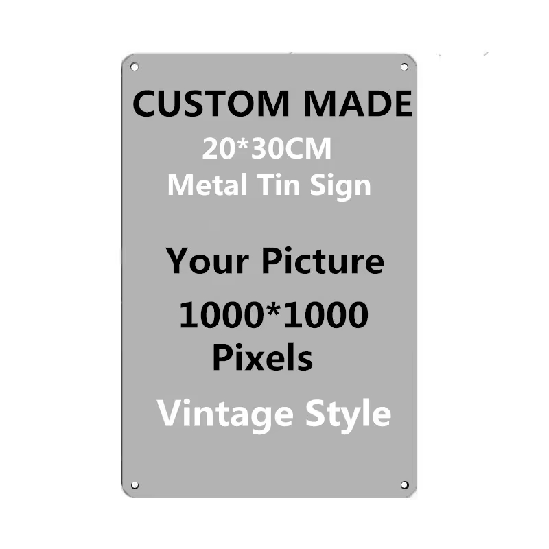 Photography Triangle - Personalized Custom Metal Tin Sign 20x30cm,