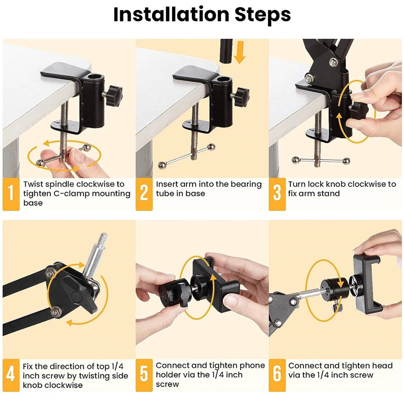 Photography Online - FGCLSY Flexible Arm Tripod For Phone