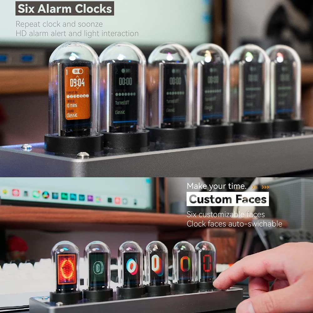 Photography Online - Clock Glow Tube Clock IPS Color