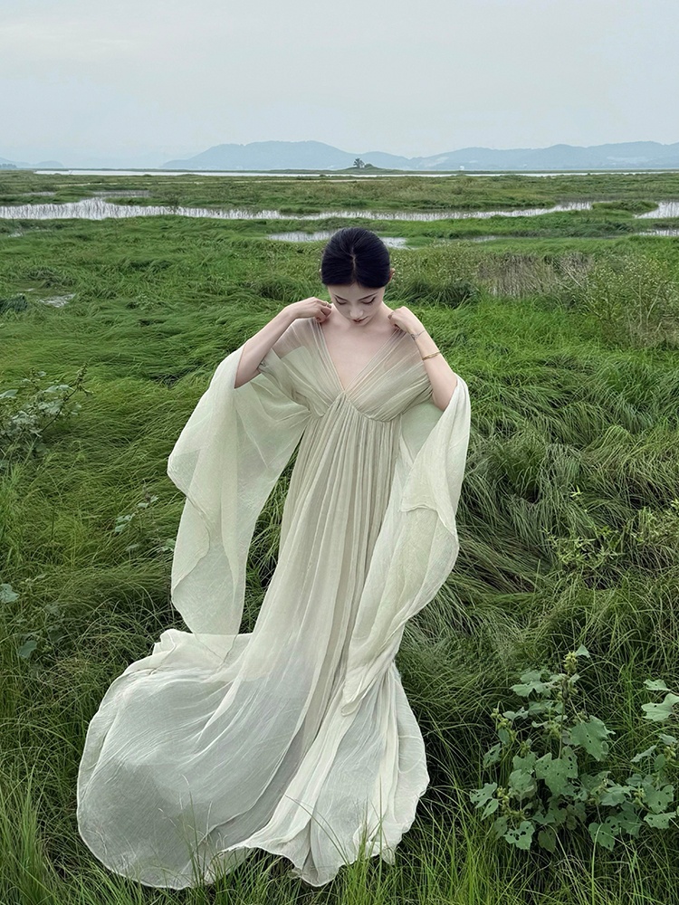 Photography Zen - New Chinese Style Loose Long Dress