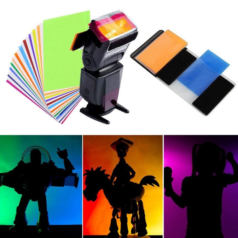 Photography Treatment - 12 Colors Camera Flash Gels Lighting