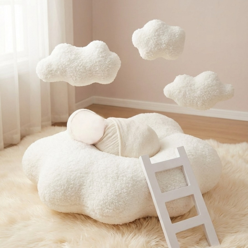 Photography Life - 5Pcs Newborn Photography Props Set White