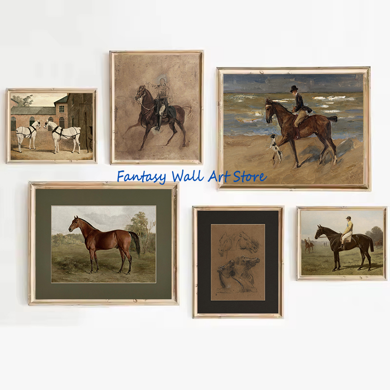 Photography Fine Art - Vintage Horse Art Vintage Style Oil