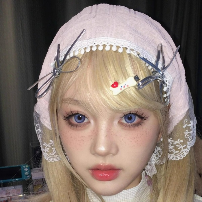 Fashion White Lace Head Wrap S - Photography Triangle ulasan dan harga