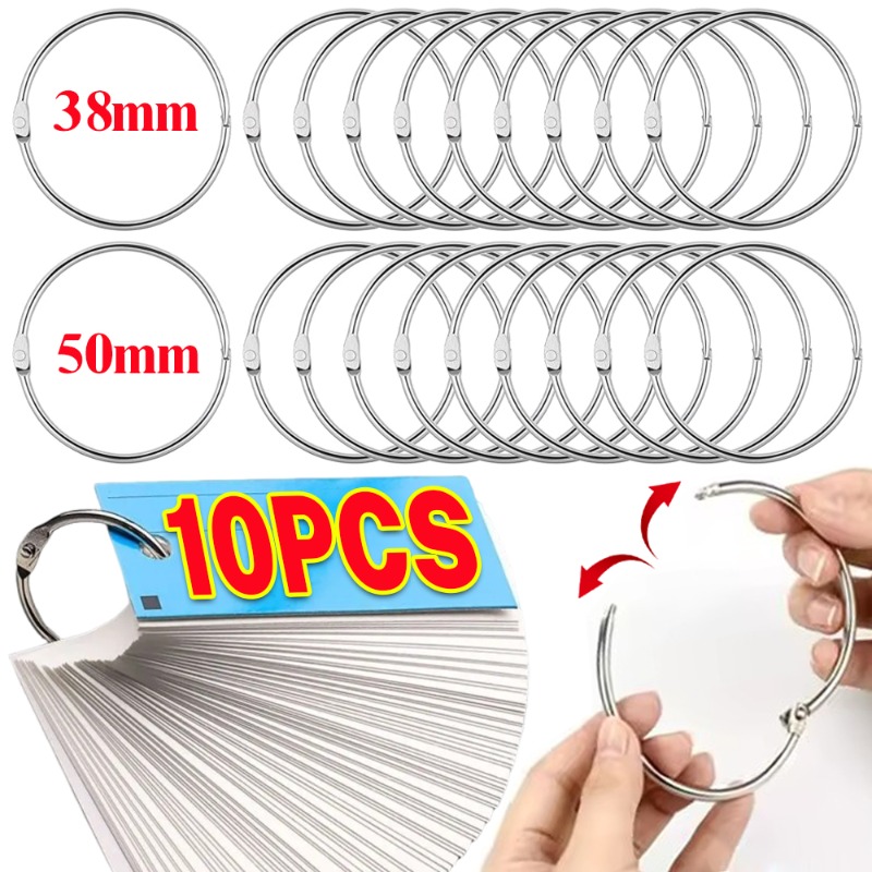 1-10PCS Metal Ring Binder Book - Photography Paper ulasan dan harga