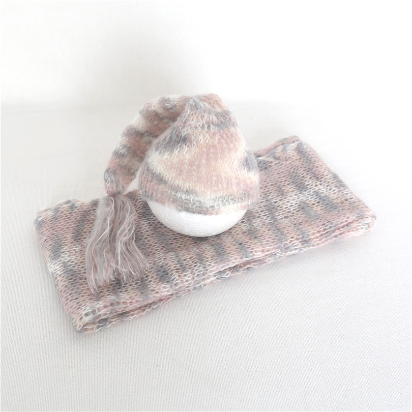 Knit Jersey Wrap And Hat Sets  - Photography Outfit ulasan dan harga