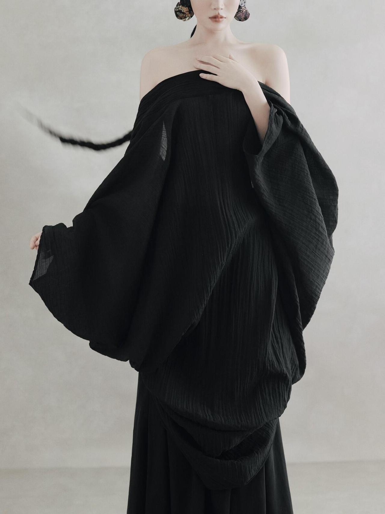 Black Backless Dress Women's R - Photography Zen ulasan dan harga
