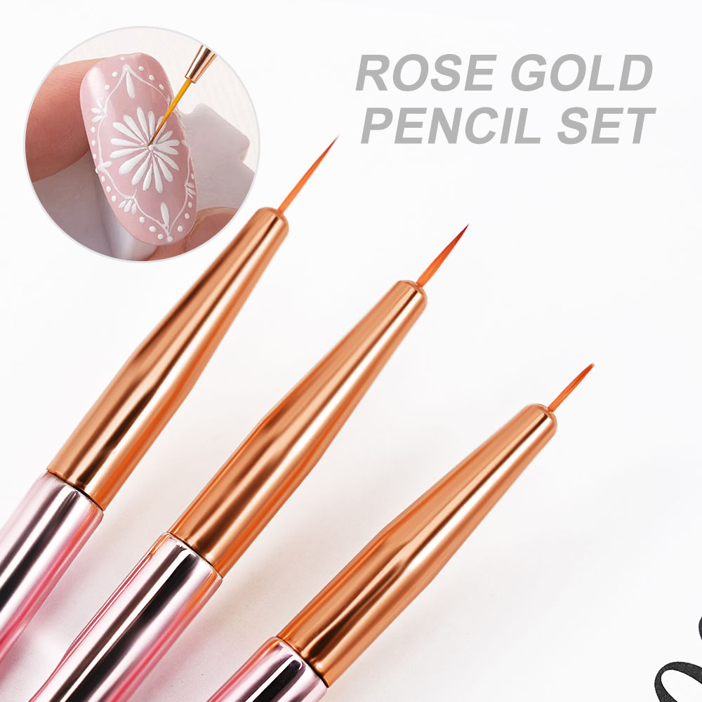 3/5Pcs/set Rose Gold  Nail Art - Photography Fine Art ulasan dan harga