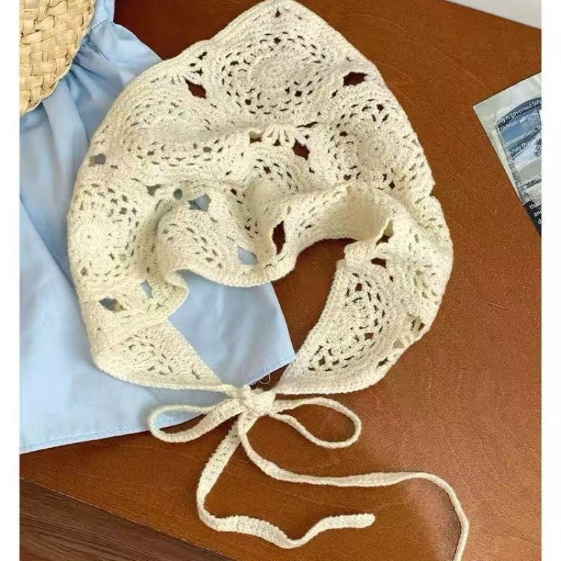 Knitted Triangle Turban Scarf  - Photography Triangle ulasan dan harga