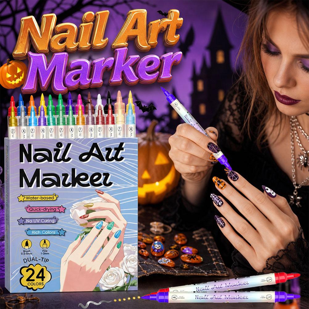 12/24 Colors Dual Tip Nail Art - Photography Fine Art ulasan dan harga