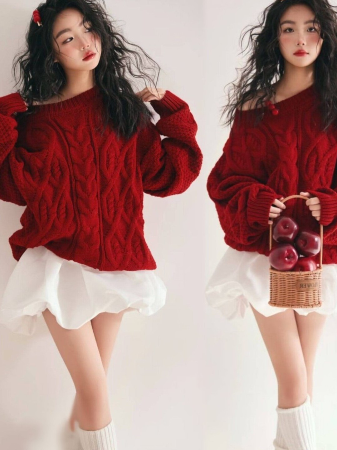 Red Sweater Girl Studio Art Ph - Photography Online ulasan dan harga