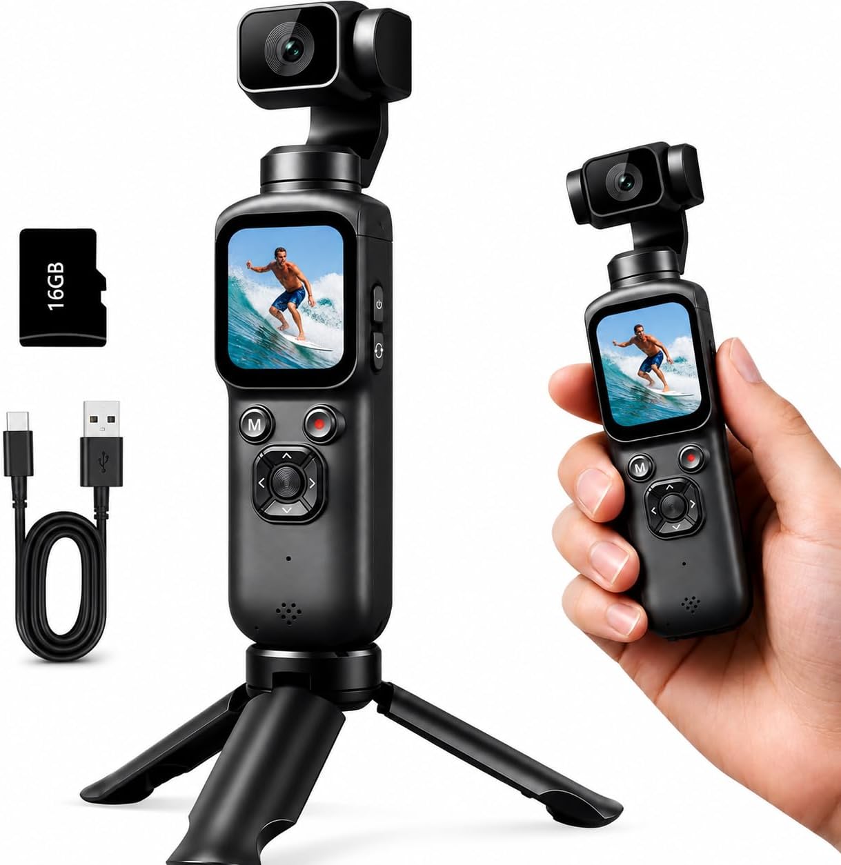4K Handheld Gimbal Vlogging Ca - Photography Blog ulasan dan harga