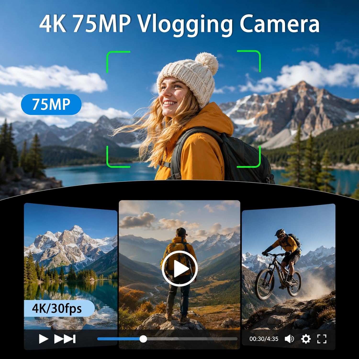 4K Handheld Gimbal Vlogging Ca - Photography Blog ulasan dan harga