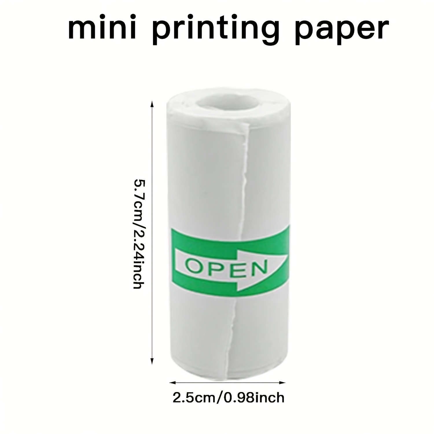 20 Rolls White Thermal Sticker - Photography Paper ulasan dan harga