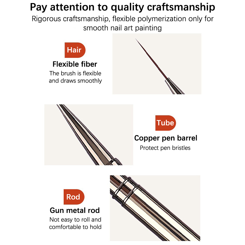1Pcs Nail Art Brushes French N - Photography Fine Art ulasan dan harga