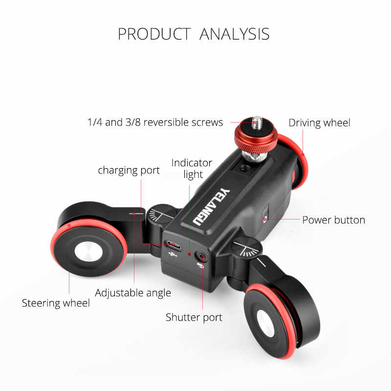 YELANGU L5 Motorized Camera Sl - Camera Slider Rail ulasan dan harga