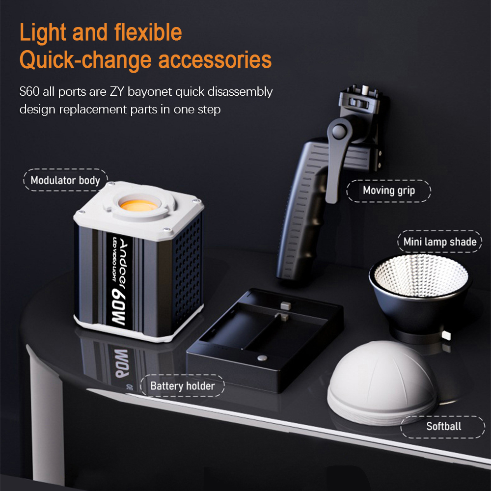 Andoer Tri-Color LED 60W COB P - Photography Treatment ulasan dan harga