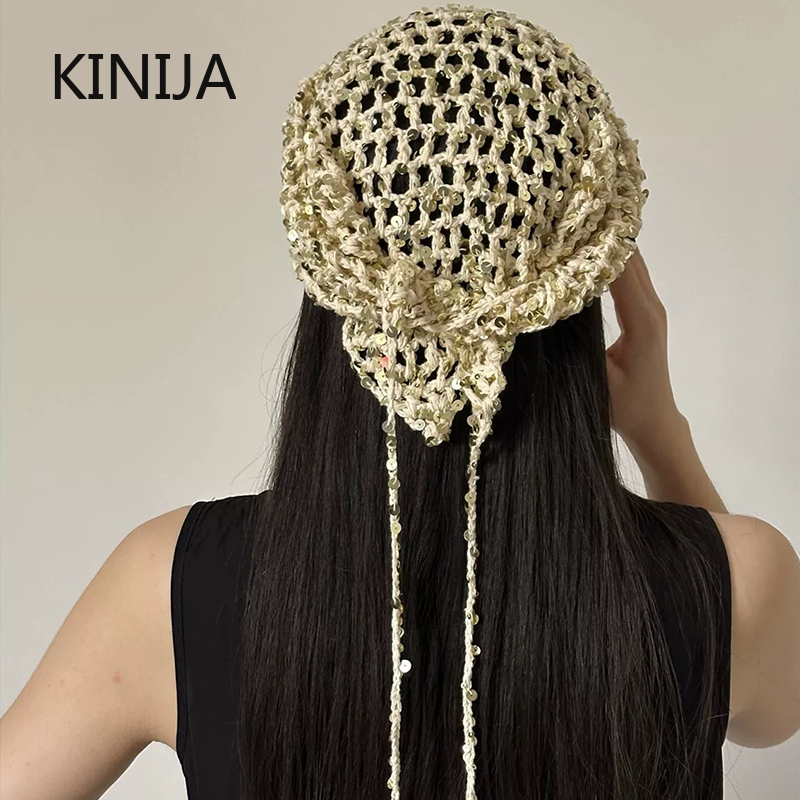 Ins Style Sequined Hollow Knit - Photography Triangle ulasan dan harga