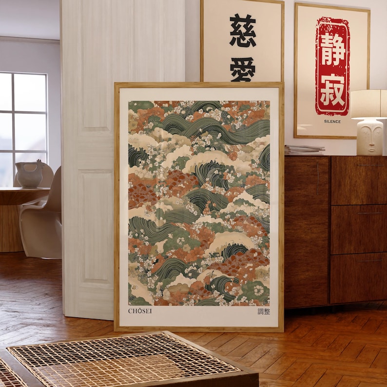 2pcs Japandi Zen Canvas Wall A - Photography Design ulasan dan harga