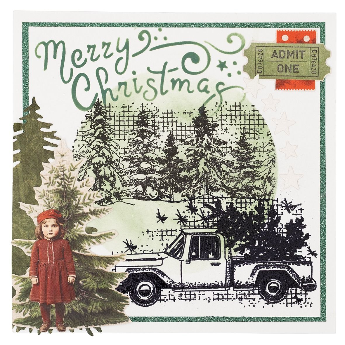 Starry background Winter Santa - Photography Triangle ulasan dan harga