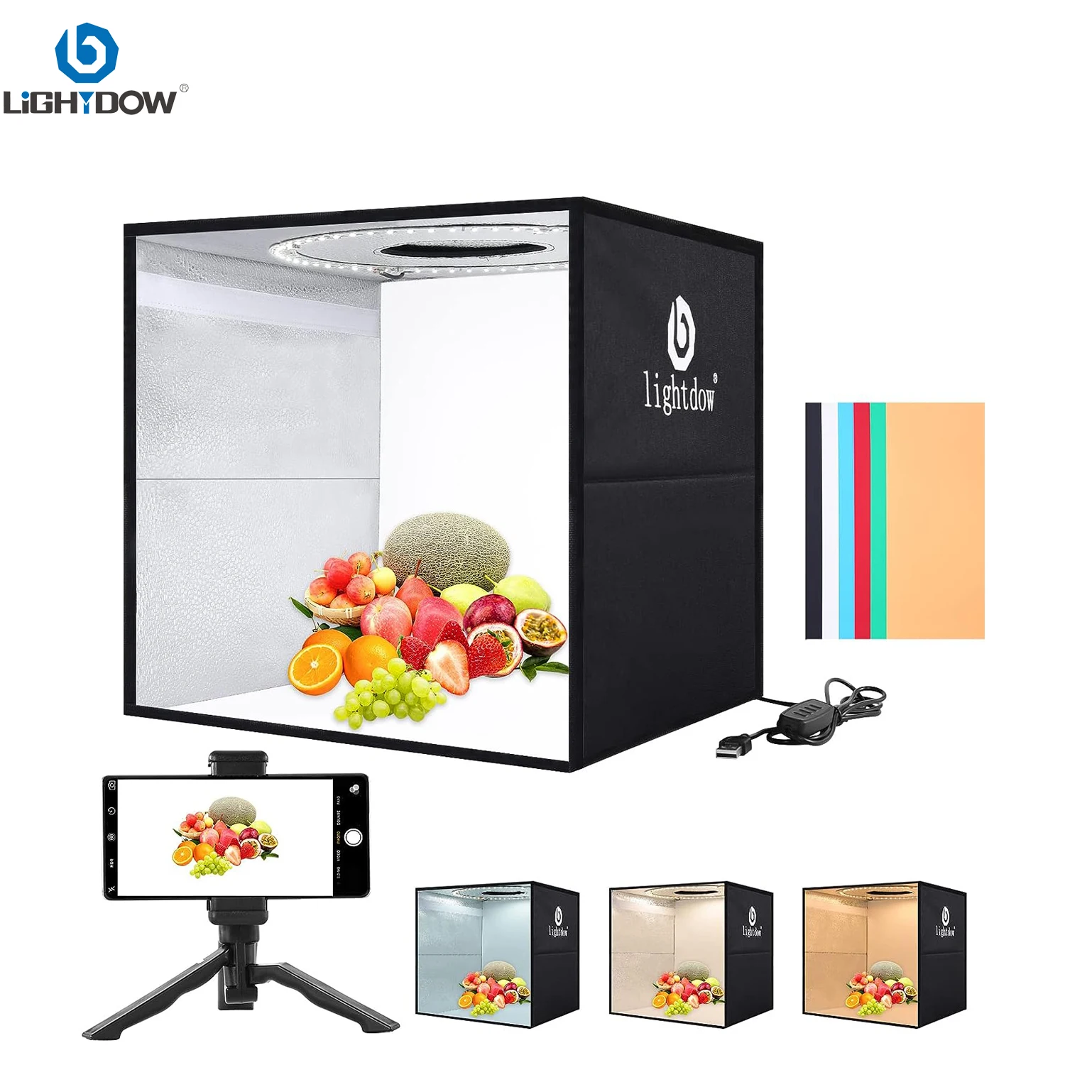 Lightdow Dimmable Photo Box LE - Photography Treatment ulasan dan harga
