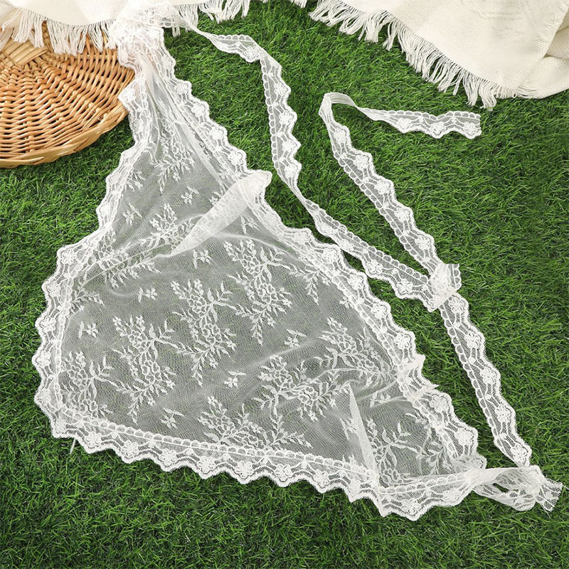 New 1Pc Triangle Lace Scarf Wh - Photography Triangle ulasan dan harga