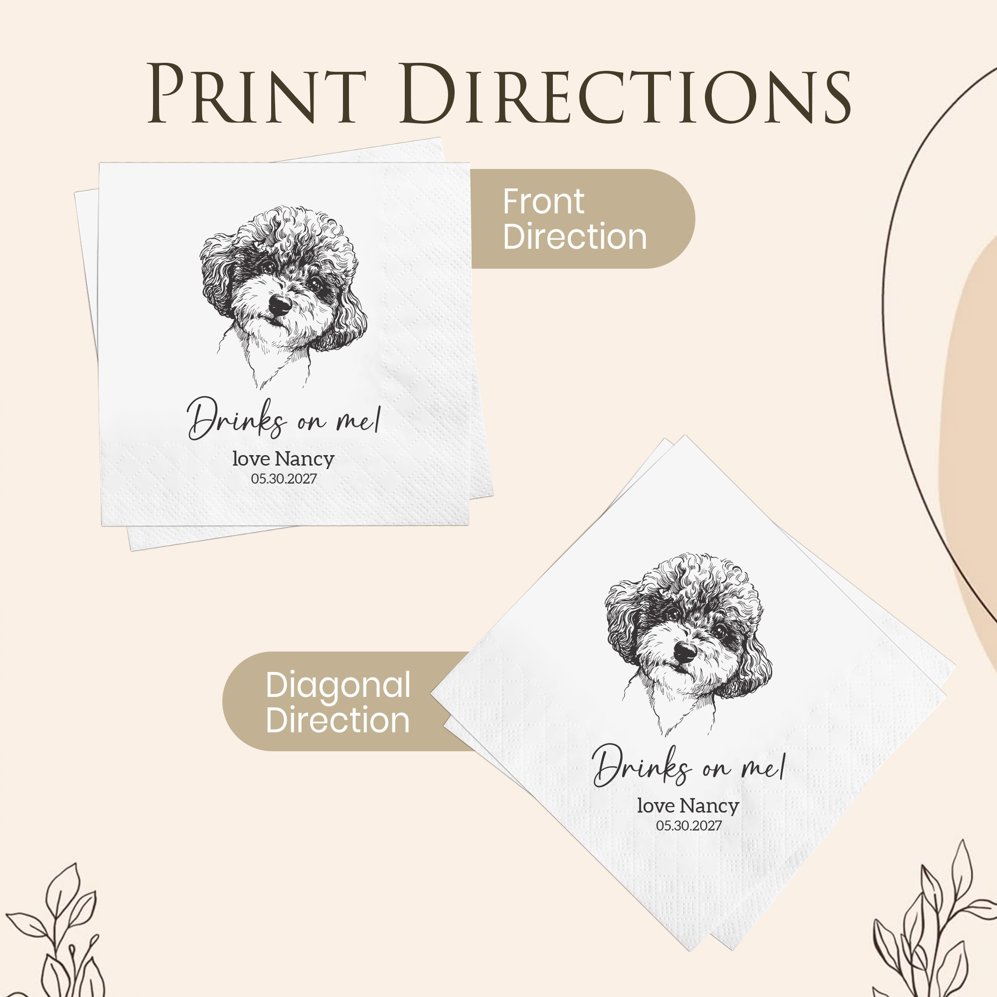 6.5in Custom Napkins 3 ply Per - Photography Paper ulasan dan harga