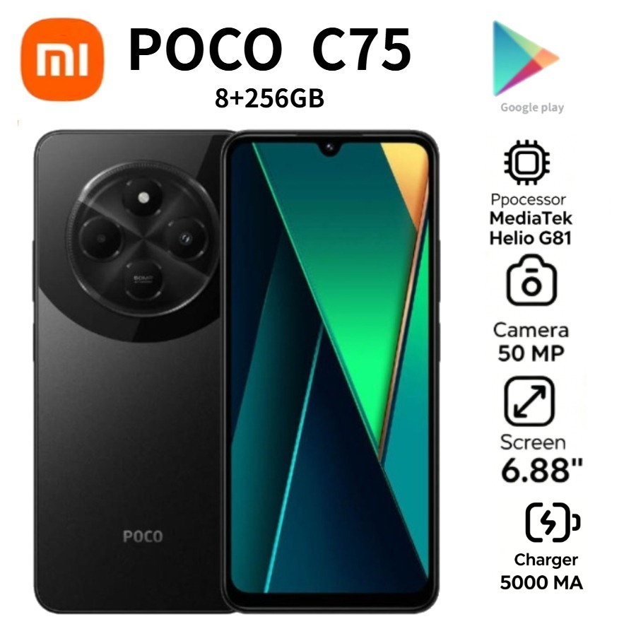 2026 new POCO C75 Global Andro - Photography Sim ulasan dan harga