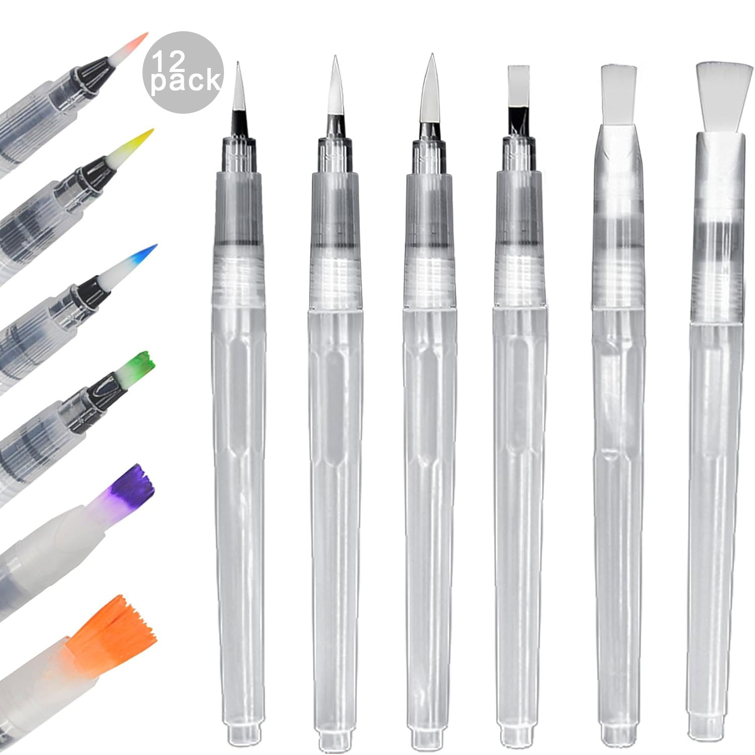 6/12/18pcs Water Color Brush P - Photography Fine Art ulasan dan harga