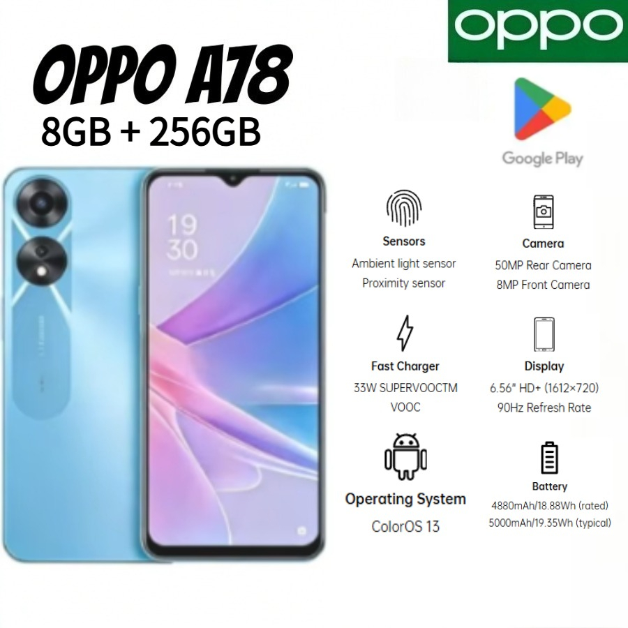 2026 Newest OPPO A78 Global Ed - Photography Sim ulasan dan harga