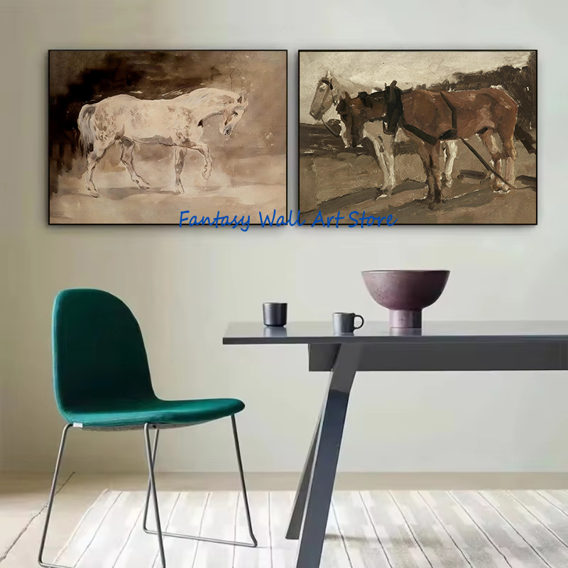 Vintage Horse Art Vintage Styl - Photography Fine Art ulasan dan harga